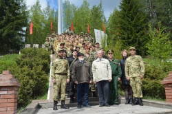 Торжественная церемония закрытия 20-х военно-полевых сборов в Северо-Енисейском районе.